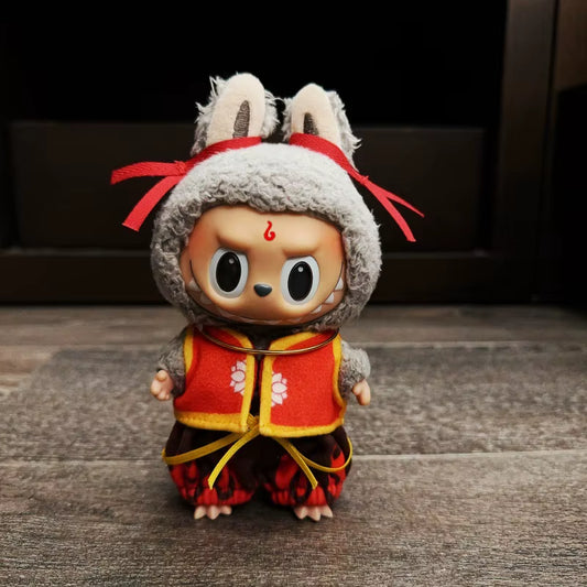 Clothes for Labubu 17Cm II Idol Dolls Sitting Party the Monster Outfit Accessories Clothing DIY Gift Nezha Qiankun Circle