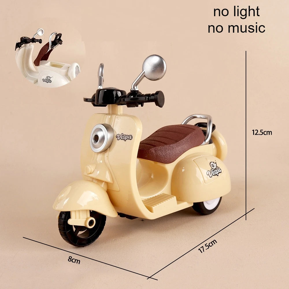 Labubu Doll Mini Electric Motorcycle,Labubu Doll Accessories, Fun Cute Doll Toys,With Lights and Music,Diy Kid Christmas Gift