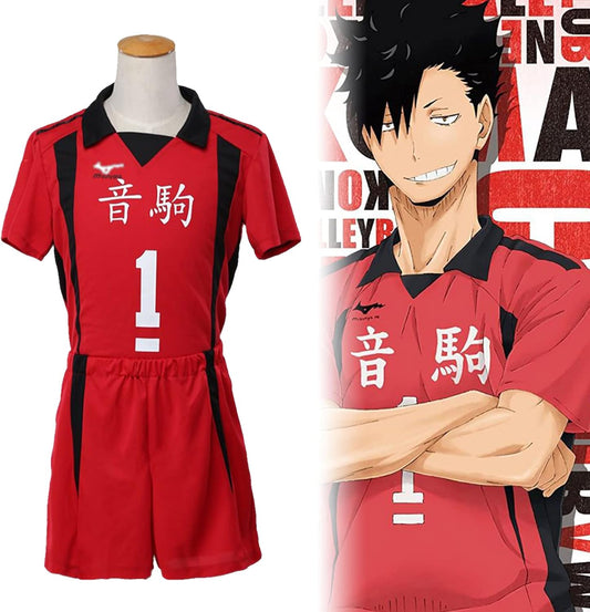 Haikyuu Nekoma High School Kozume Kenma Kuroo Tetsurou Cosplay Costume Volleyball Uniform Jersey