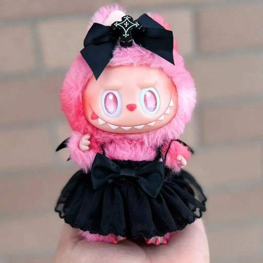 Devil Angel Suspender Gauze Skirt for 3.0 Labubu V1 V2 V3 Outfit for Ropa Labubu Doll Accessories