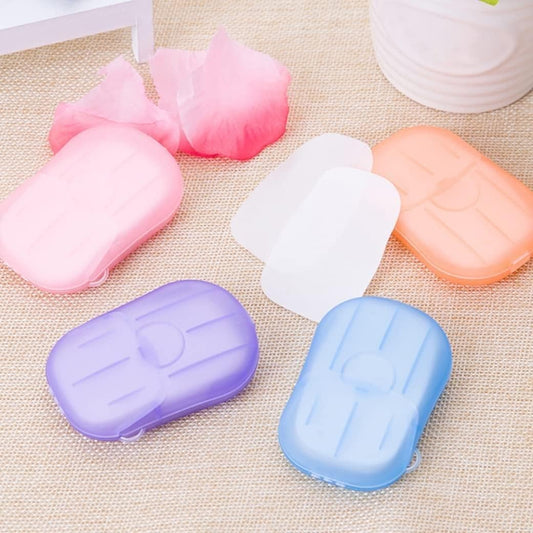 5 Boxes 500 Sheets Colorful Disposable Soap Paper Hand Cleaner Fragrance Mini Color Soap Paper for School Indoor, Outdoor, Travel, Camping Hiking,Paper Soap,Travel Soap,Foot Hand Care