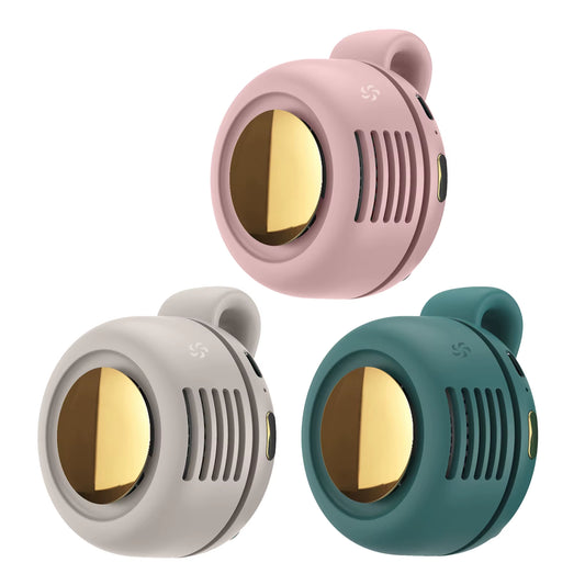 Handheld Neck Neck Mini Fan Portable Neck Fan Neck Cooler Clip Fan Mini Fan Neck Fan USB Rechargeable Hands Free Electric
