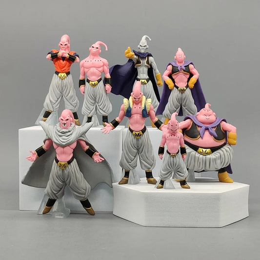 Hot 8Pcs/Set Dragon Ball Z Anime Figure Majin Buu Fat Buu PVC Action Figures Collection Model Toys for Children Adult Gifts