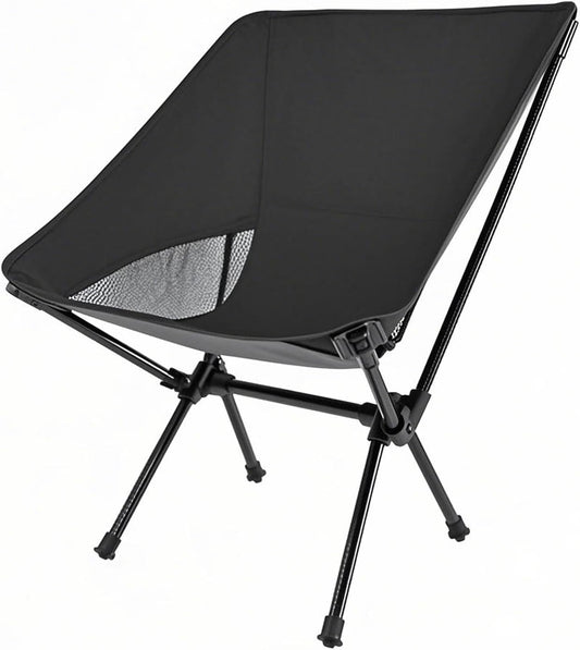 Backpacking Chair, Compact Camping Chair, Camping Folding Chairs for 260Lb, for Adults Lightweight Camping Chair, Ultra Durable for Travel Beach Picnic Festival Hiking, Portable Chair Camping Chairs