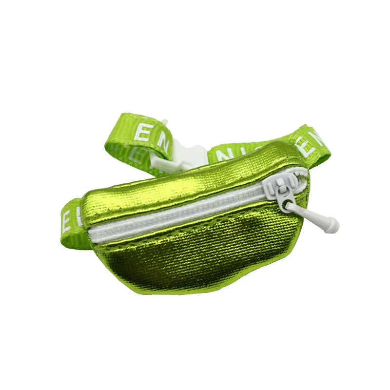 17Cm V1 V2 Labubu Crossbody Bag Cute 1/6 1/8 1/12 BJD Dolls DIY Waist Bags Cute 15Cm Idol Plush Doll Accessories Belt Bag Gift