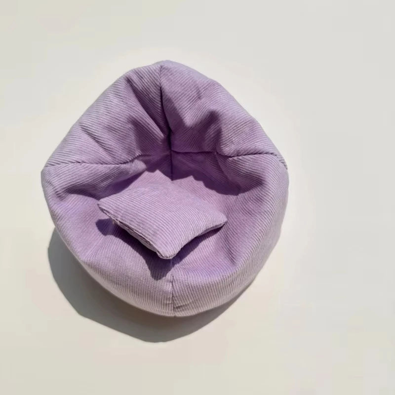 Labubu Doll Sofa for V1 V2 V3 Plush Doll Lazy Sofa DIY Clothing Accessories Soft Sofa Bed Children'S Toys Birthday Gift