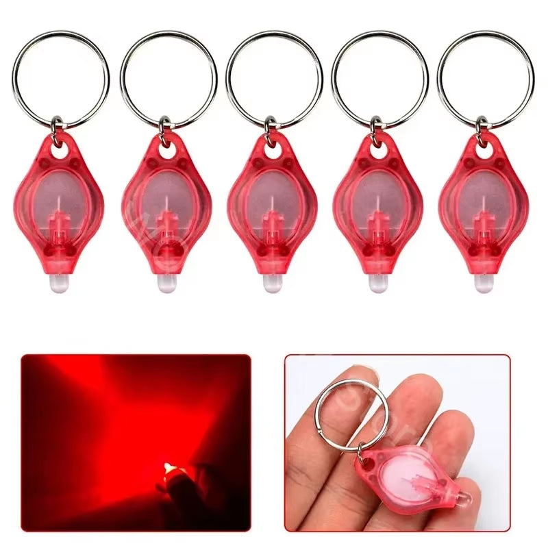 Mini LED Keychain Lights UV Flashlight UV Light Pocket-Sized Emergency Light Mini Torch Black Light Keychain Flashlights