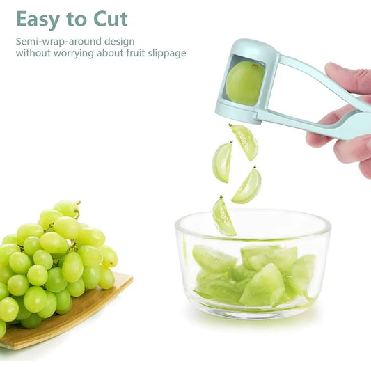 Tomato Slicer Cutter Grape Tools Cherry Fruit Salad Splitter Artifact for Toddlers Kitchen Accessories for Baby Fruit Cut Gadget