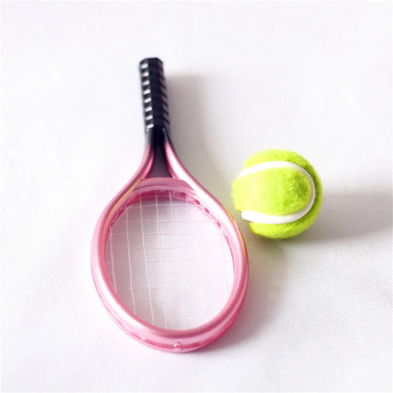 For 3.0 Labubu Dollhouse Simulation Mini Tennis Dress-Up for Ropa Labubu Doll Outfit Accessories