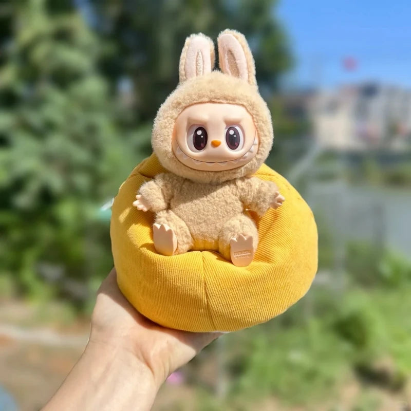 Labubu Doll Sofa for V1 V2 V3 Plush Doll Lazy Sofa DIY Clothing Accessories Soft Sofa Bed Children'S Toys Birthday Gift