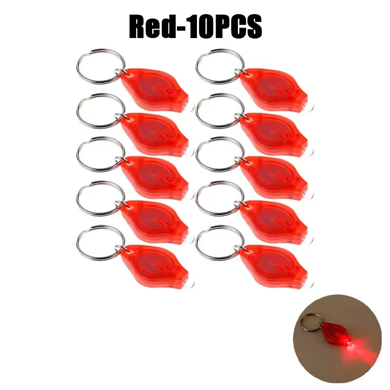 Mini LED Keychain Lights UV Flashlight UV Light Pocket-Sized Emergency Light Mini Torch Black Light Keychain Flashlights