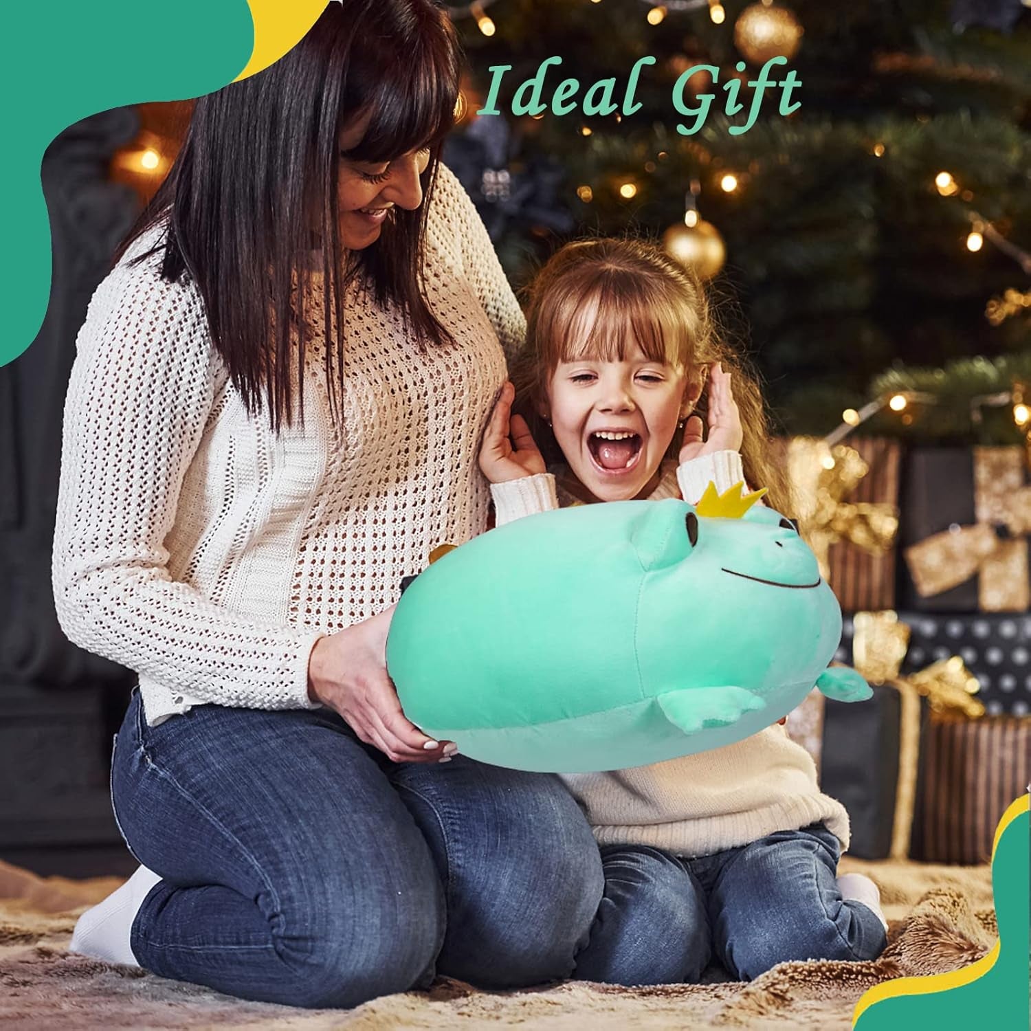 Adorable Frog Plush Toy - Soft and Cuddly Stuffed Animal for Kids and Adults