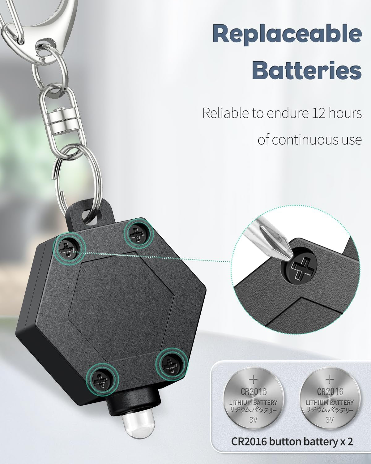 5 Pack LED Keychain Flashlight Mini LED Keychain Light 12 Lumen Portable Ultra Bright Battery Powered Key Ring Torch for Outdoor Camping Party Hiking and Emergency Lighting