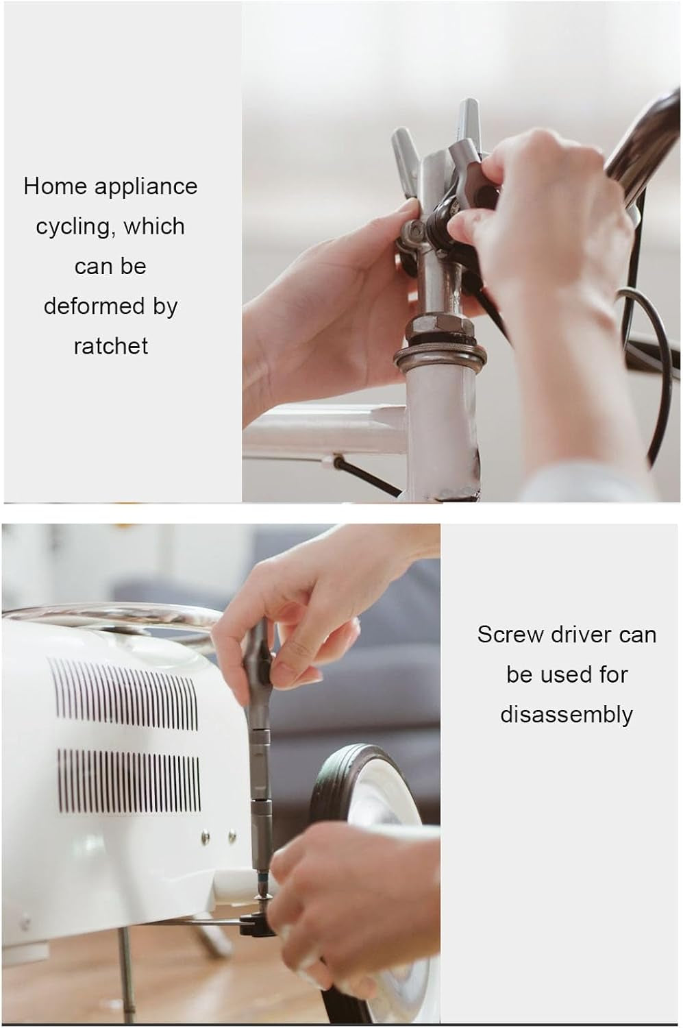 24 in 1 Magnetic Ratchet Screwdriver Bit Set, Multi Bit Tool Kit with Cr Mo Alloy Bits Magnetic Drive 58 Tooth Ratchet Handle for Electronics Furniture Repair More