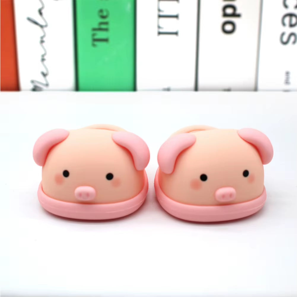 Adorable 17Cm Mini Labubu Macaron Vinyl Doll Slippers - Shark & Lion Dance Style Accessories