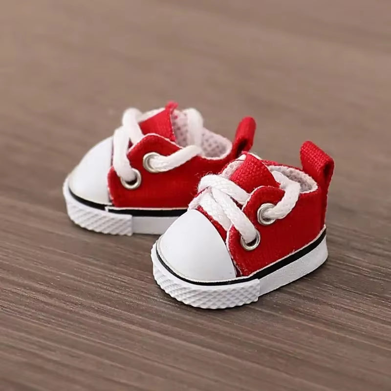 (Only Shoes)For LABUBU 17Cm Cotton Dolls Shoes Toys Casual Sports Shoes Dolls Accessories for Labubu Outfits