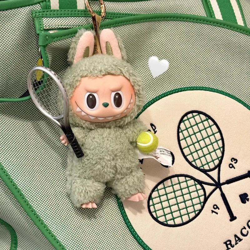 For 3.0 Labubu Dollhouse Simulation Mini Tennis Dress-Up for Ropa Labubu Doll Outfit Accessories