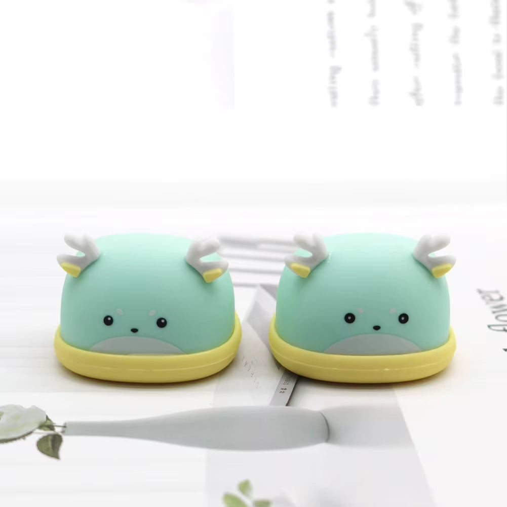 Adorable 17Cm Mini Labubu Macaron Vinyl Doll Slippers - Shark & Lion Dance Style Accessories