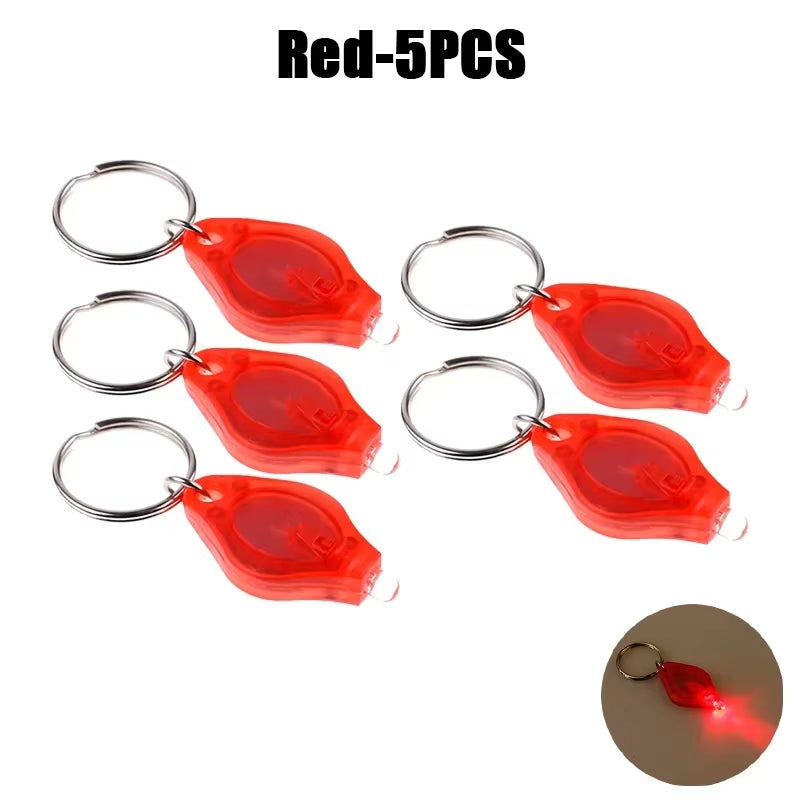 Mini LED Keychain Lights UV Flashlight UV Light Pocket-Sized Emergency Light Mini Torch Black Light Keychain Flashlights