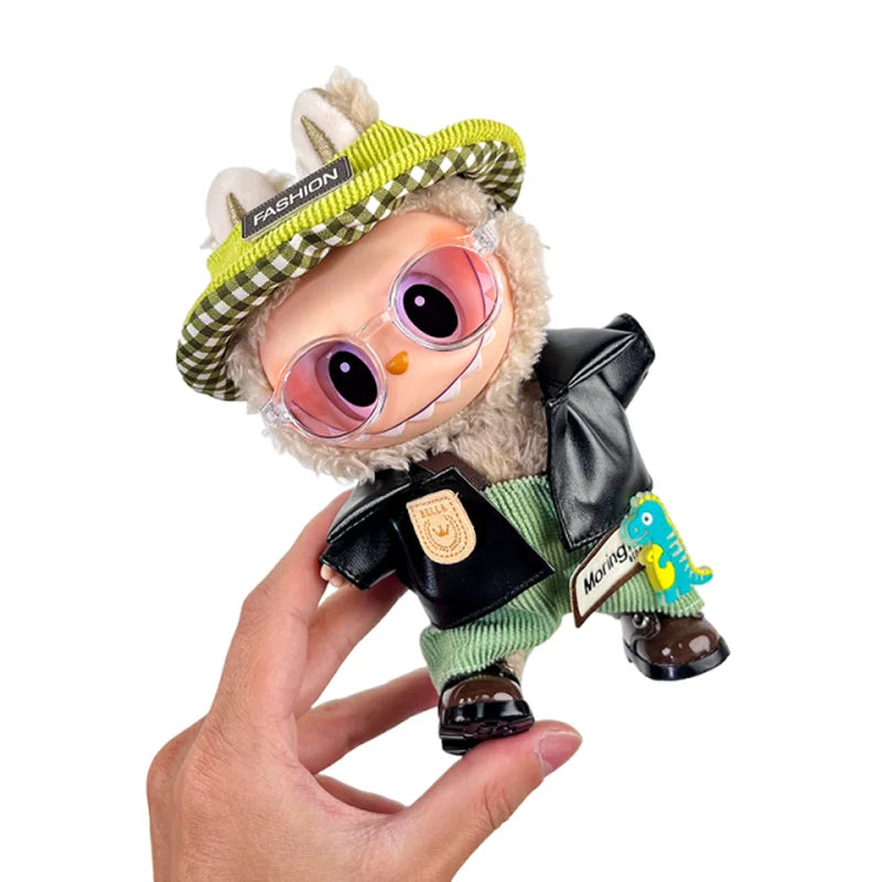 The First Second and Third Generation Labubu Baby Clothes 17Cm Labubu Plush Toy Pendant Clothes Replace Cute Fashionable Suit