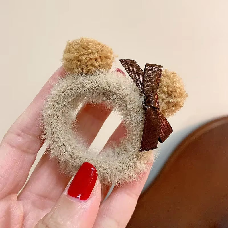 17Cm Labubu Doll Clothes Macaron Sitting Party Christmas Checkered Plush Cloak Clothes Labubu V2 Clothes Christmas Costumes