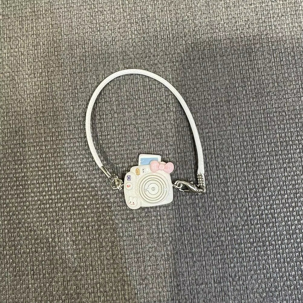 Mini DIY Camera Dress up Plush Toy for 17Cm Labubu Doll Accessories Dollhouse Hanging Neck Accessories Dollhouse Pendant