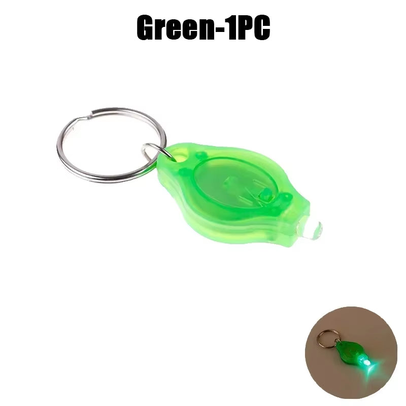 Mini LED Keychain Lights UV Flashlight UV Light Pocket-Sized Emergency Light Mini Torch Black Light Keychain Flashlights
