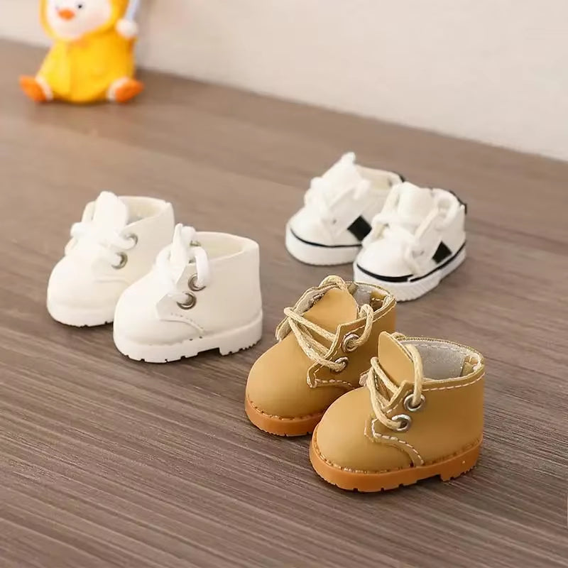 (Only Shoes)For LABUBU 17Cm Cotton Dolls Shoes Toys Casual Sports Shoes Dolls Accessories for Labubu Outfits