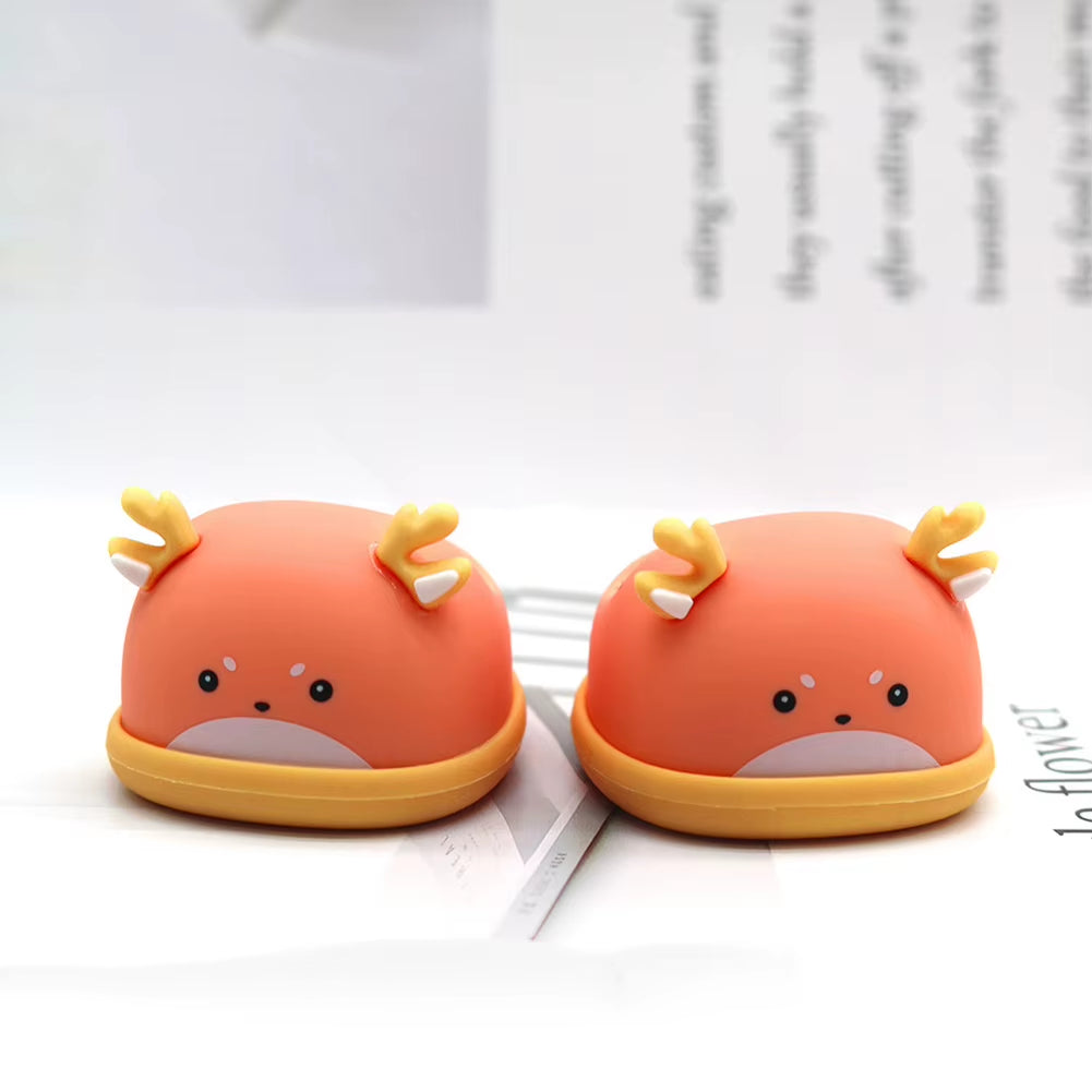 Adorable 17Cm Mini Labubu Macaron Vinyl Doll Slippers - Shark & Lion Dance Style Accessories