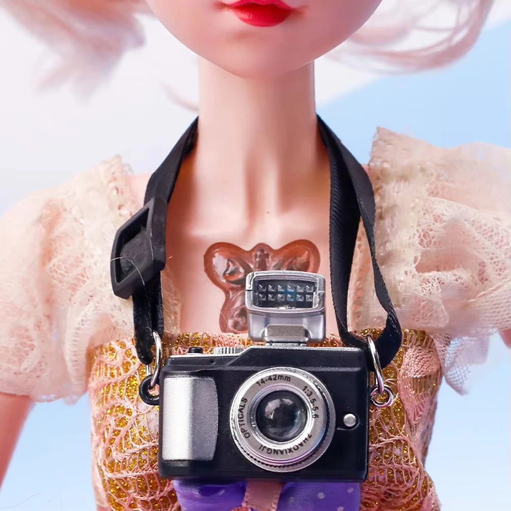 For 15-17Cm Labubu Doll Shoes Glasses Camera Labubu and 10Cm Cotton Doll Water Glasses Outfit Accessories