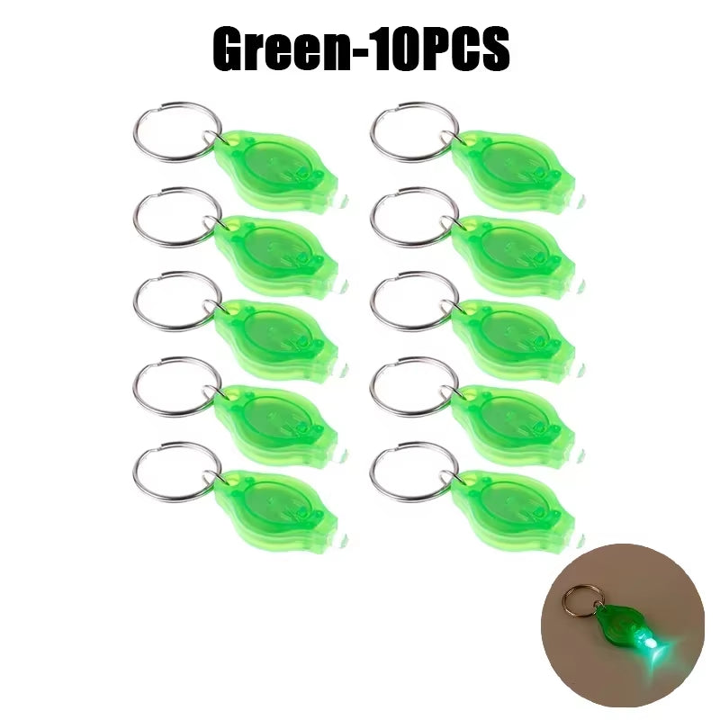 Mini LED Keychain Lights UV Flashlight UV Light Pocket-Sized Emergency Light Mini Torch Black Light Keychain Flashlights