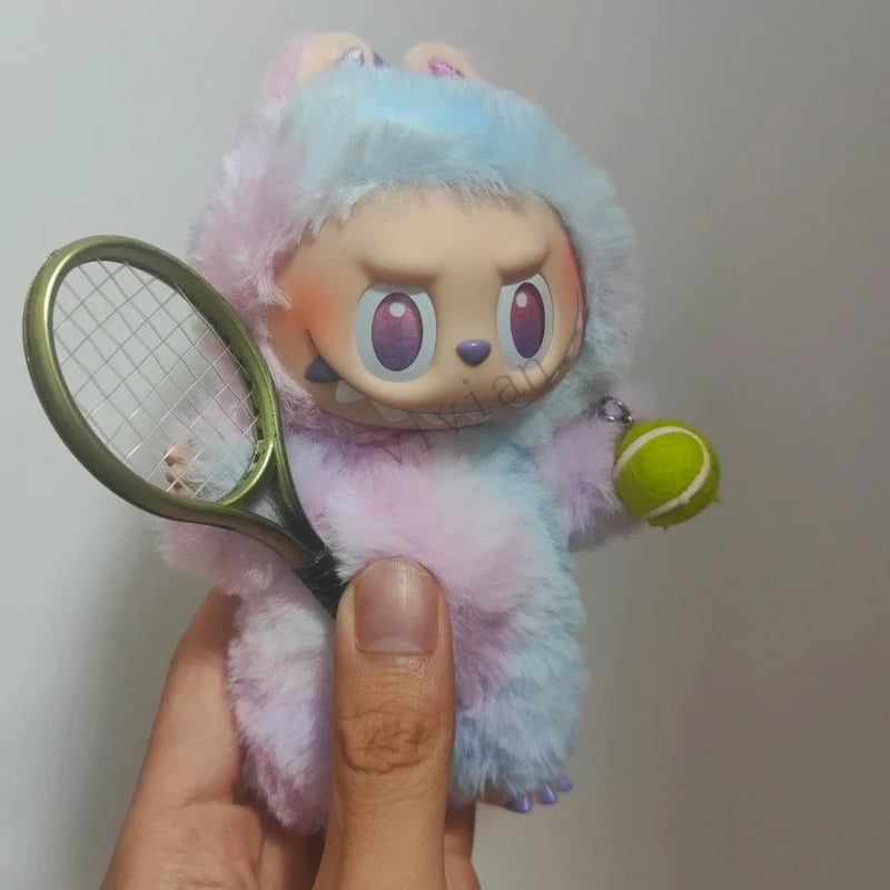 For 3.0 Labubu Dollhouse Simulation Mini Tennis Dress-Up for Ropa Labubu Doll Outfit Accessories
