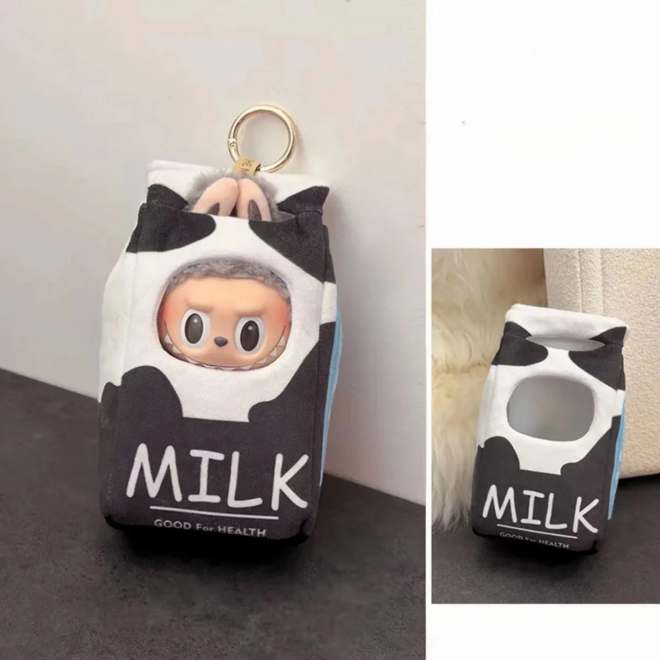 Cute Milk Doll Clothes for Labubu Handmade Clothing 17Cm Doll Accessories for Labubu V1 V3 Dress Up