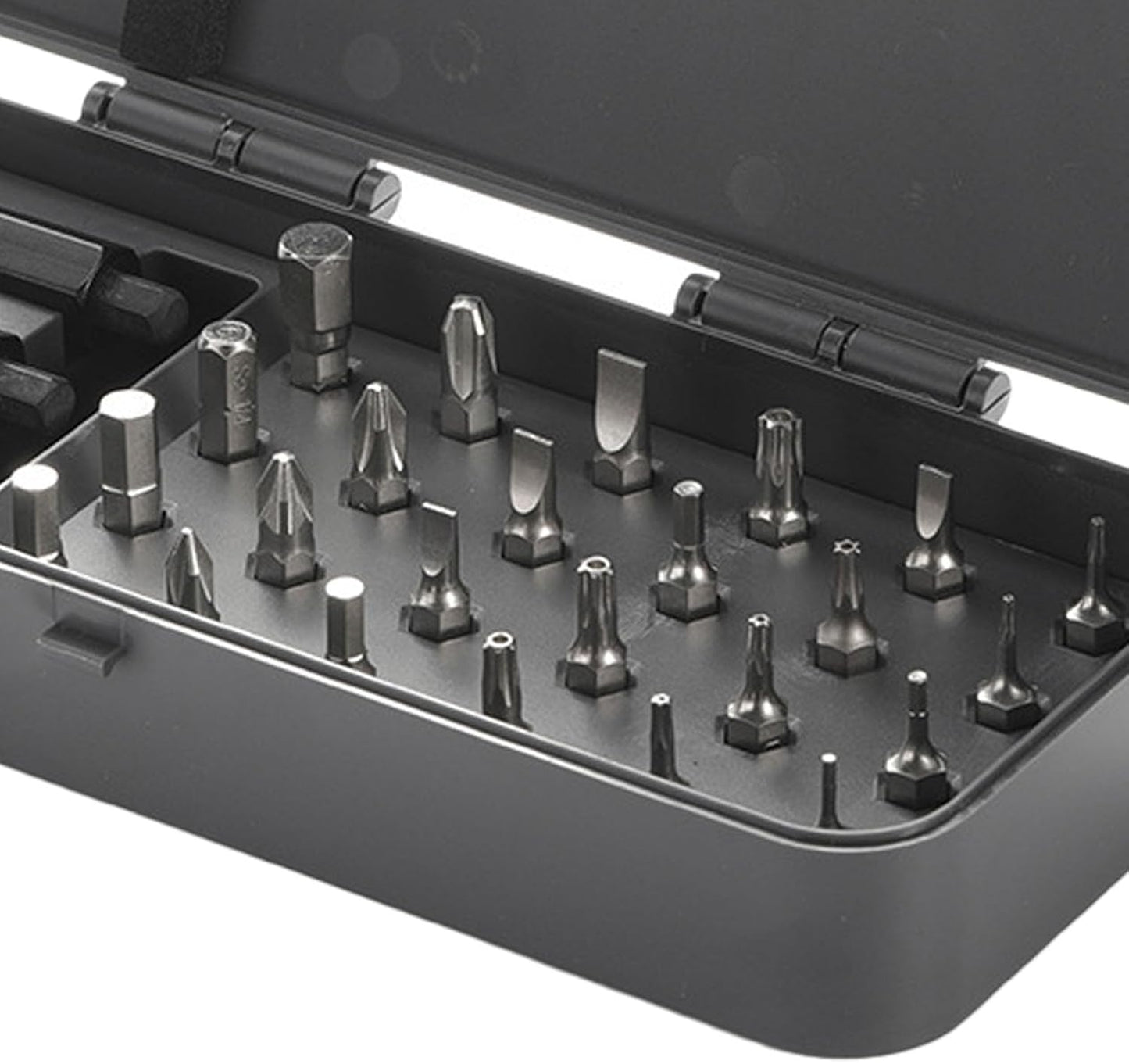 24 in 1 Magnetic Ratchet Screwdriver Bit Set, Multi Bit Tool Kit with Cr Mo Alloy Bits Magnetic Drive 58 Tooth Ratchet Handle for Electronics Furniture Repair More