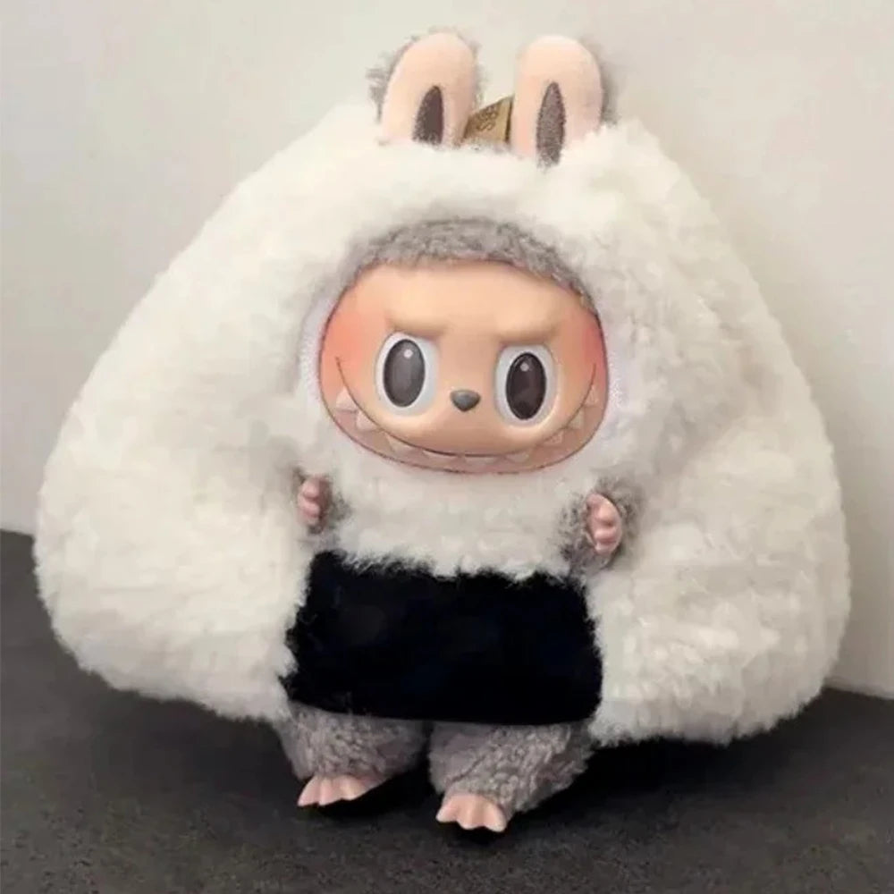 Cute Milk Doll Clothes for Labubu Handmade Clothing 17Cm Doll Accessories for Labubu V1 V3 Dress Up