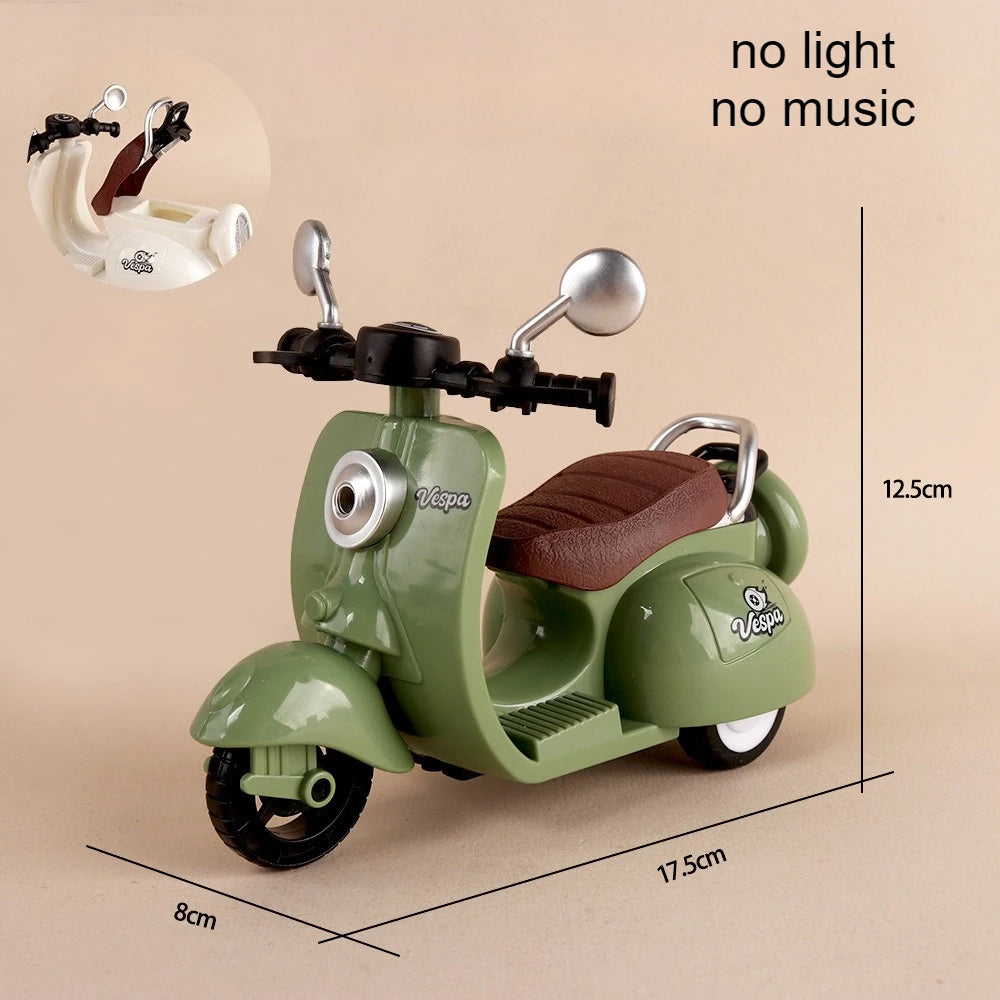 Labubu Doll Mini Electric Motorcycle,Labubu Doll Accessories, Fun Cute Doll Toys,With Lights and Music,Diy Kid Christmas Gift