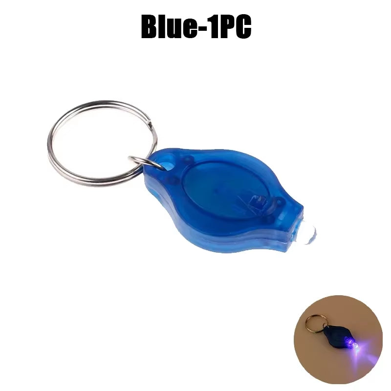Mini LED Keychain Lights UV Flashlight UV Light Pocket-Sized Emergency Light Mini Torch Black Light Keychain Flashlights