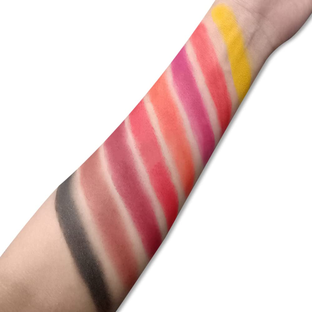 24 Colors Neon Glitter Eyeshadow Palette UV Luminous Matte and Glitter Makeup Pallet Shimmer Eye Makeup Waterproof and Sweat Resistant Eye Shadow (24 Colors)