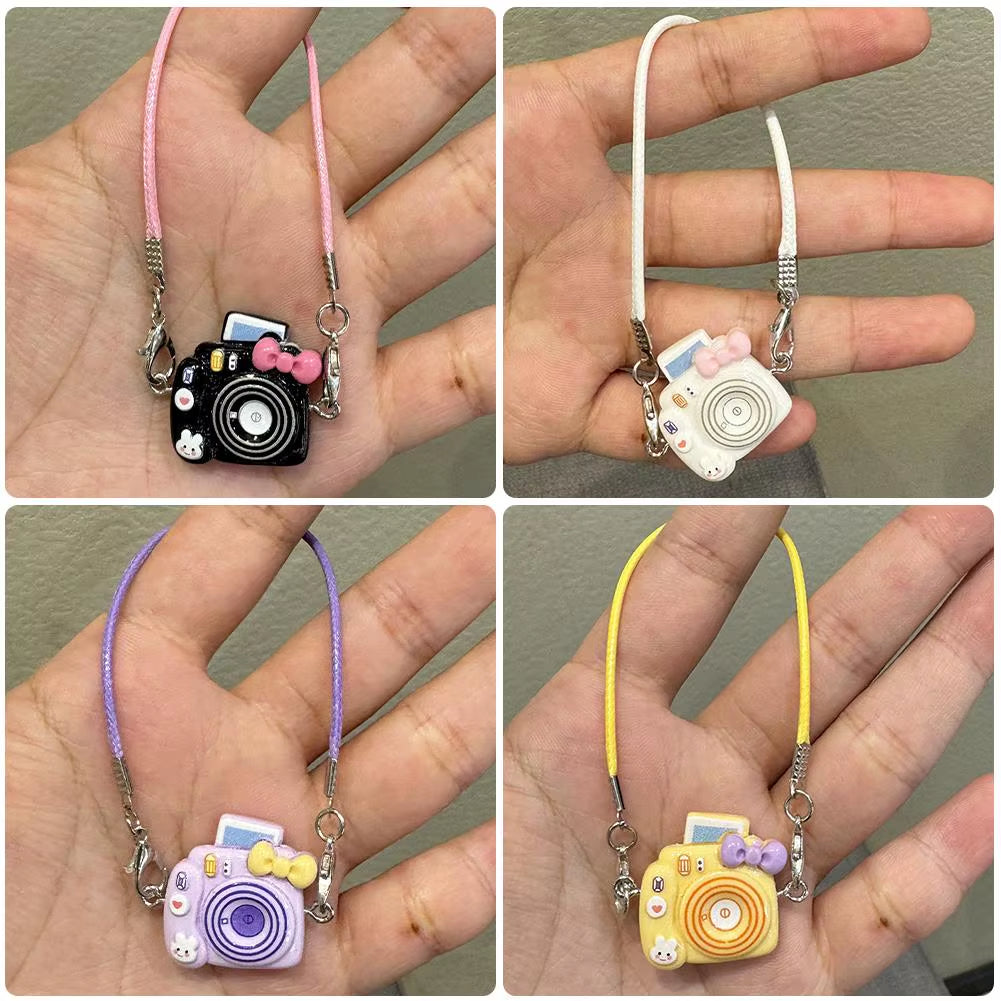 Mini DIY Camera Dress up Plush Toy for 17Cm Labubu Doll Accessories Dollhouse Hanging Neck Accessories Dollhouse Pendant