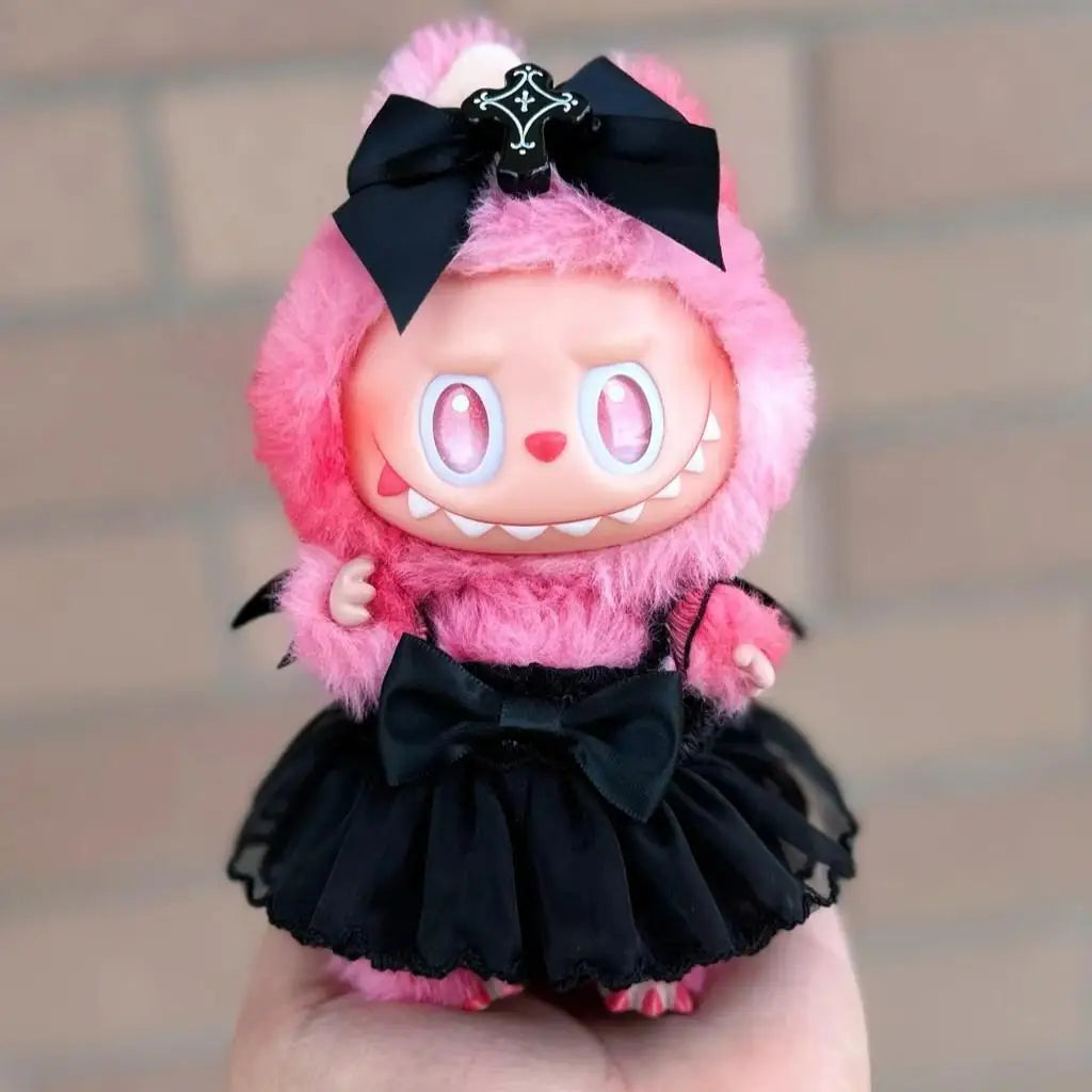 Devil Angel Suspender Gauze Skirt for 3.0 Labubu V1 V2 V3 Outfit for Ropa Labubu Doll Accessories