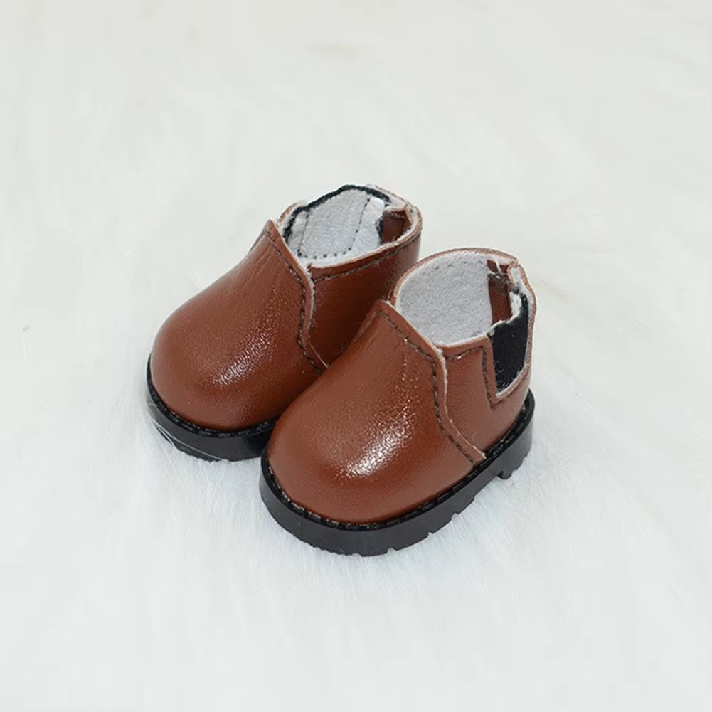 For Labubu Doll’s Shoes 4X1.8Cm Multiple Styles DIY for Labubu Doll Leather Cloth Shoes Replacement Dolls Accessories