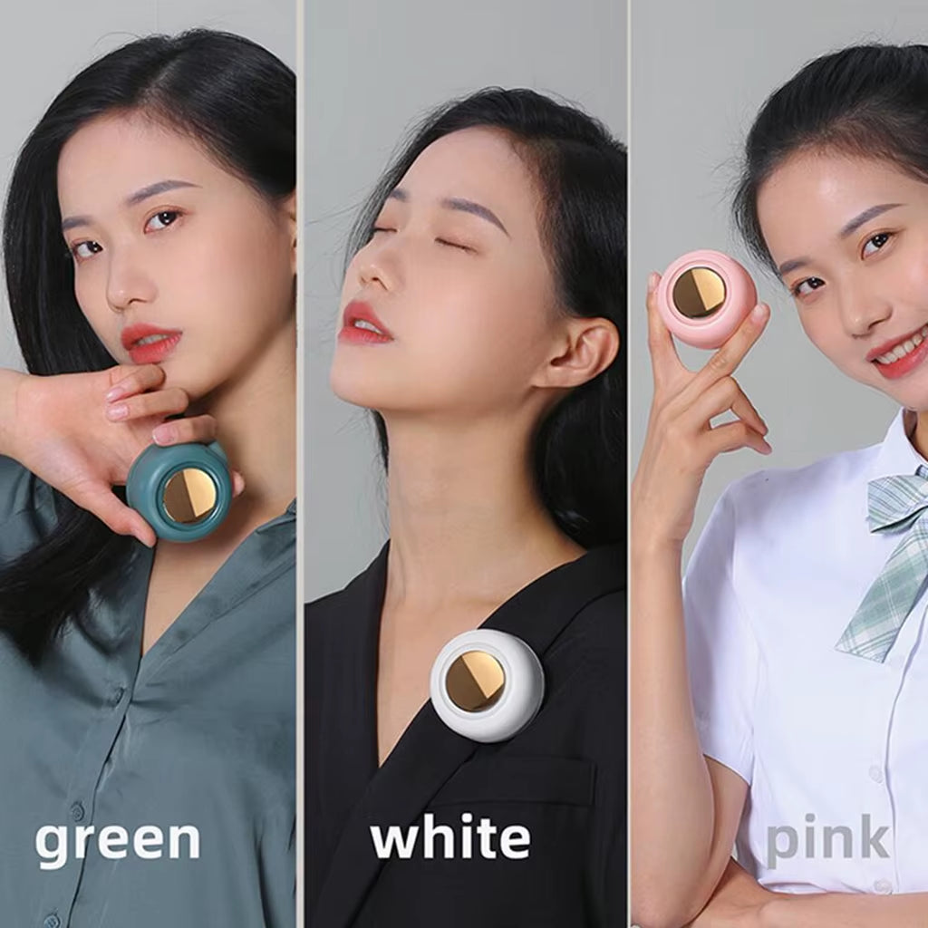 Handheld Neck Neck Mini Fan Portable Neck Fan Neck Cooler Clip Fan Mini Fan Neck Fan USB Rechargeable Hands Free Electric