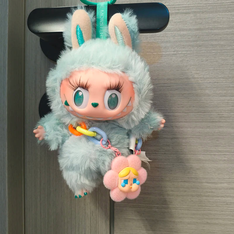 17Cm Labubu Fashion Handbag Color Chain Crossbody Bag Diamond Shining Gorgeous Bag Fashion Sunglasses