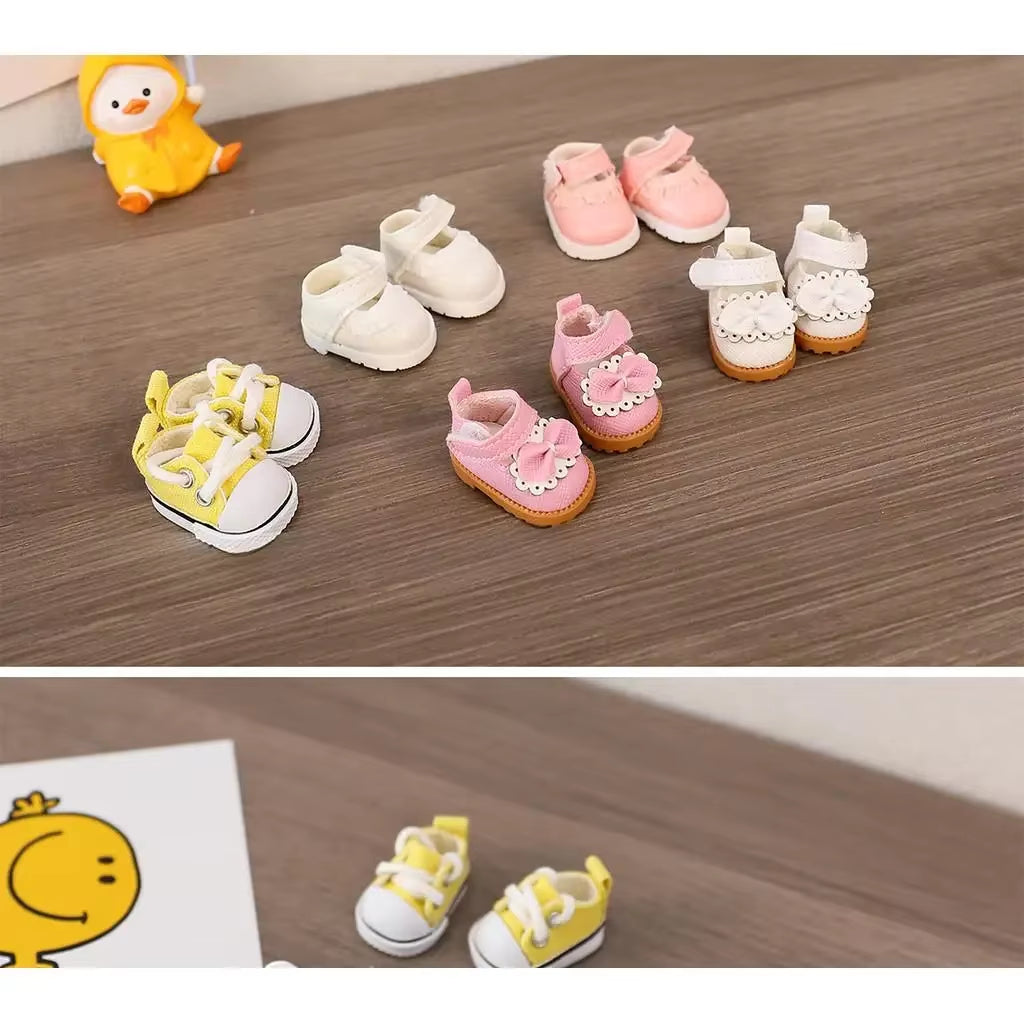 (Only Shoes)For LABUBU 17Cm Cotton Dolls Shoes Toys Casual Sports Shoes Dolls Accessories for Labubu Outfits