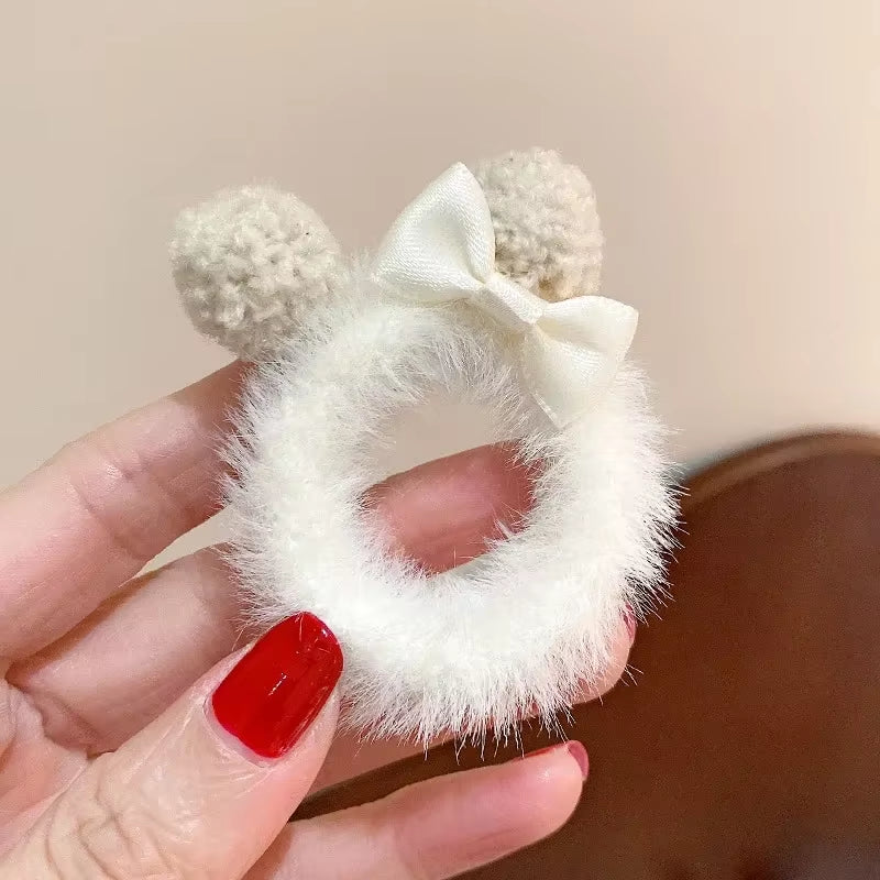 17Cm Labubu Doll Clothes Macaron Sitting Party Christmas Checkered Plush Cloak Clothes Labubu V2 Clothes Christmas Costumes