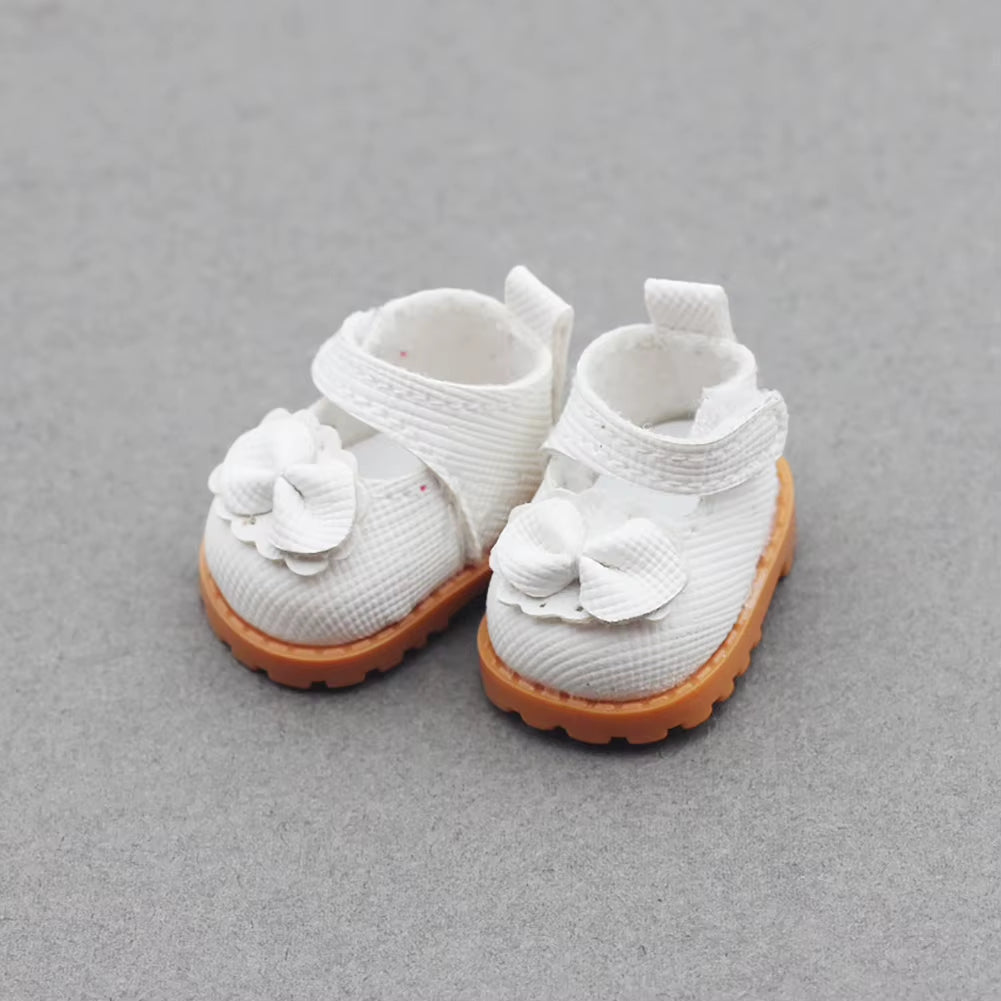For Labubu Doll’s Shoes 4X1.8Cm Multiple Styles DIY for Labubu Doll Leather Cloth Shoes Replacement Dolls Accessories