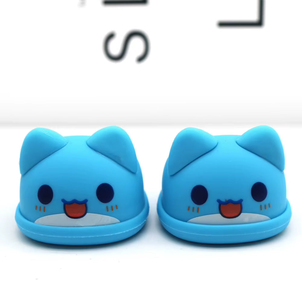 Adorable 17Cm Mini Labubu Macaron Vinyl Doll Slippers - Shark & Lion Dance Style Accessories