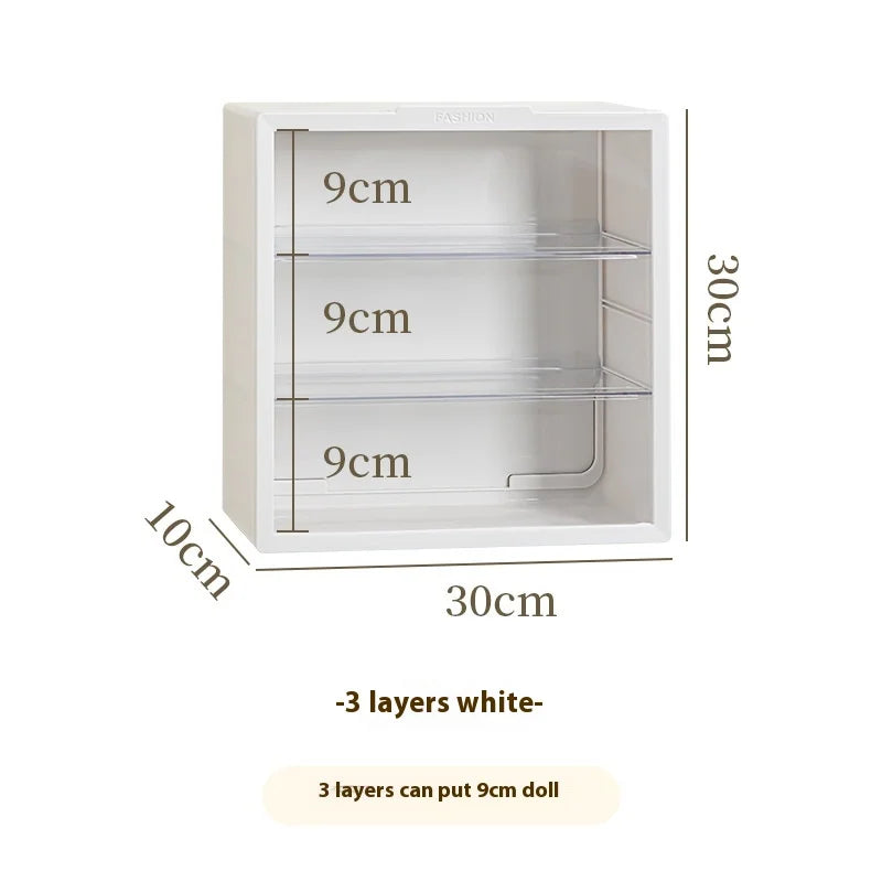 Labubu Accessories Storage Cabinet Display Rack Wall Mounted Display Box Transparent Acrylic Dustproof Figurine Cabinet