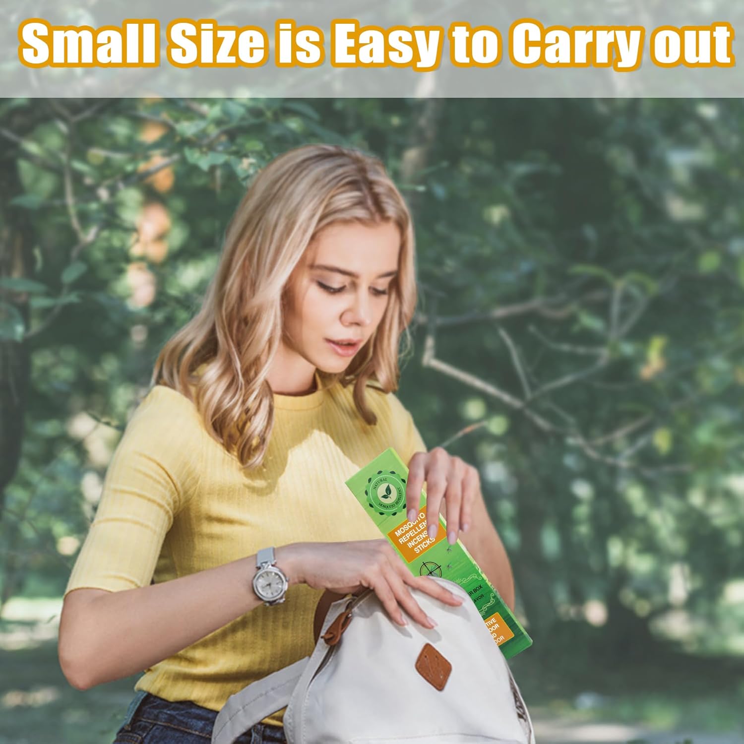 90 Pcs Natural Mosquito Repellent Coils for Outdoor Use, Citronella Incense Sticks Plant-Based Bug Repellent for Patio, Camping, Fishing