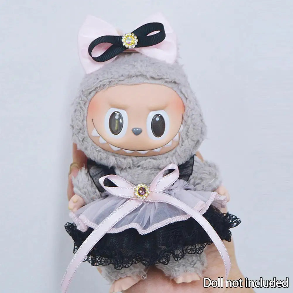 Devil Angel Suspender Gauze Skirt for 3.0 Labubu V1 V2 V3 Outfit for Ropa Labubu Doll Accessories